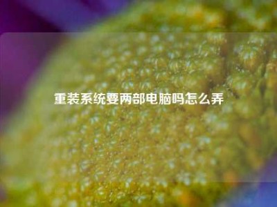 重装系统要两部电脑吗怎么弄