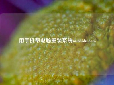 用手机帮电脑重装系统m.baidu.com