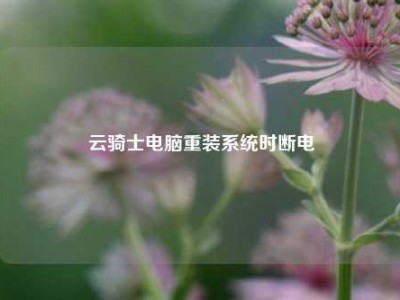 云骑士电脑重装系统时断电