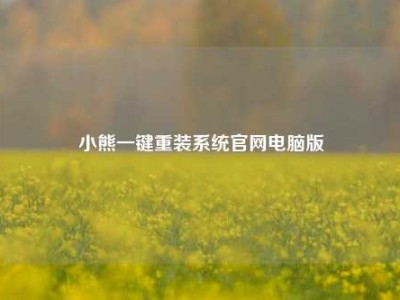 小熊一键重装系统官网电脑版