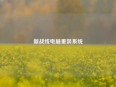 新战线电脑重装系统