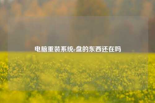 电脑重装系统c盘的东西还在吗